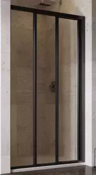 Душевая дверь «Ravak» Supernova ASDP3 90/198 Transparent/чёрная универсальная