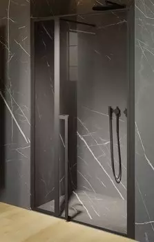 Душевая дверь «Riho» Lucid GD104 110/200 прозрачная/чёрная