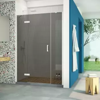 Душевая дверь «Vegas Glass» AFP-F Retta 130/199,5 графит/белая левая