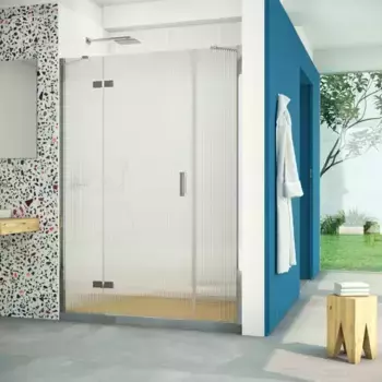 Душевая дверь «Vegas Glass» AFP-F Retta 150/199,5 Moru/глянцевый хром левая