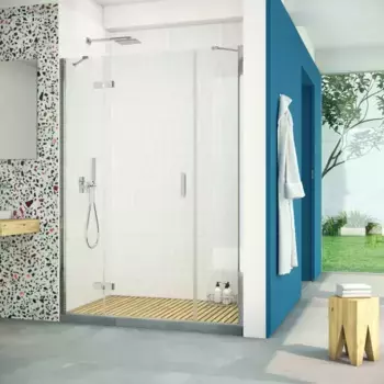 Душевая дверь «Vegas Glass» AFP-F Retta 150/199,5 Crystalvision/глянцевый хром левая