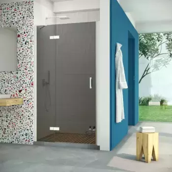 Душевая дверь «Vegas Glass» AFP Retta 120/199,5 графит/белая левая