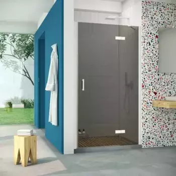 Душевая дверь «Vegas Glass» AFP Retta 120/199,5 графит/белая правая