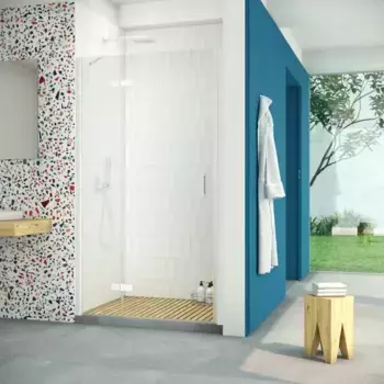 Душевая дверь «Vegas Glass» AFP Retta 120/199,5 Crystalvision/белая левая