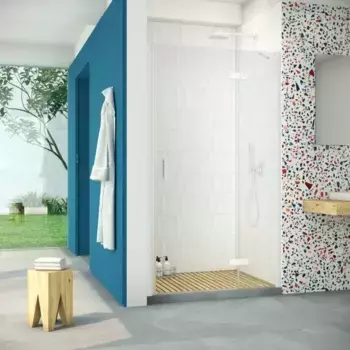 Душевая дверь «Vegas Glass» AFP Retta 120/199,5 прозрачная/белая правая