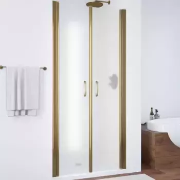 Душевая дверь «Vegas Glass» E2P 110/189 сатин/бронза универсальная