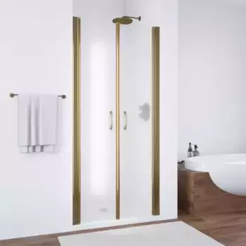 Душевая дверь «Vegas Glass» E2P 85/189 сатин/бронза универсальная