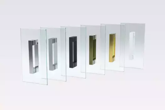 Душевая дверь «Vegas Glass» E2P Novo 80/189 шиншилла/брашированное золото универсальная