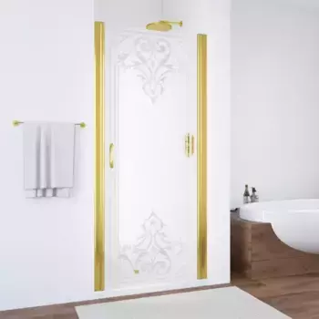Душевая дверь «Vegas Glass» EP 90/189 Artdeco D1/глянцевое золото универсальная