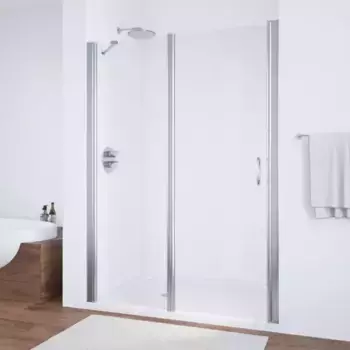 Душевая дверь «Vegas Glass» EP-F-1 155/189 прозрачная/глянцевый хром левая