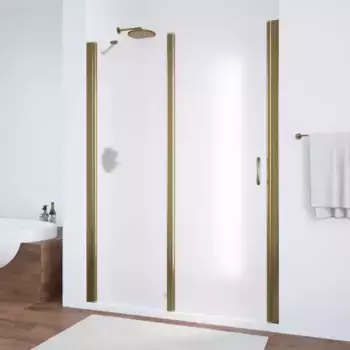 Душевая дверь «Vegas Glass» EP-F-1 140/189 сатин/бронза левая