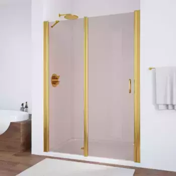 Душевая дверь «Vegas Glass» EP-F-1 155/189 бронза/глянцевое золото левая
