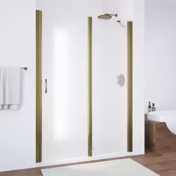 Душевая дверь «Vegas Glass» EP-F-1 140/189 сатин/бронза правая
