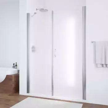 Душевая дверь «Vegas Glass» EP-F-2 105/189 сатин/глянцевый хром правая