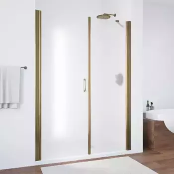 Душевая дверь «Vegas Glass» EP-F-2 130/189 сатин/бронза левая