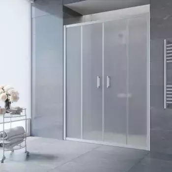 Душевая дверь «Vegas Glass» Z2P Novo 150/190 сатин/матовый хром универсальная