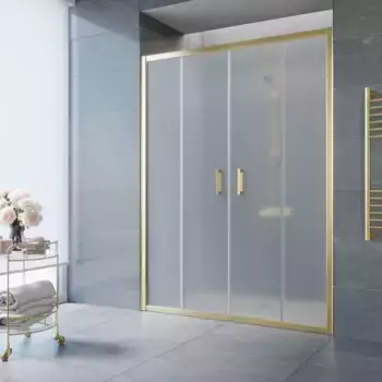 Душевая дверь «Vegas Glass» Z2P Tur Novo 170/200 сатин/глянцевое золото универсальная