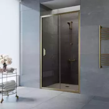 Душевая дверь «Vegas Glass» ZP Tur Novo 150/200 бронза/бронза универсальная