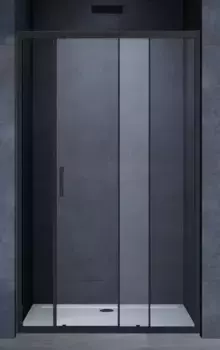 Душевая дверь «Vincea» Alpha VDS-3AL110CLB 110/190 прозрачная/чёрная