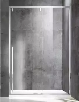 Душевая дверь «Vincea» Lugano VDS-1L120CL-1 120/195 прозрачная без поддона универсальная