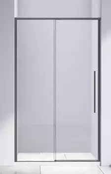 Душевая дверь «Vincea» Slim-N VDS-4SN110CLGM 110/195 прозрачная/вороненая сталь