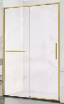 Душевая дверь «Vincea» Slim Soft VDS-1SS130CLG 130/200 прозрачная/брашированное золото