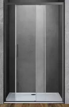 Душевая дверь «Vincea» Soft VDS-3SO110CLGM 110/195 прозрачная/вороненая сталь