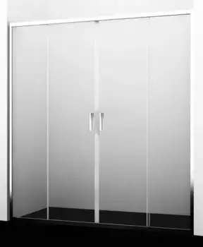 Душевая дверь «WasserKRAFT» Lippe 45S45 160/190 прозрачная/хром без поддона
