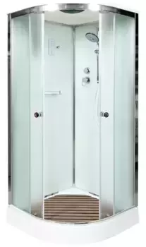 Душевая кабина «AvaCan» D01S 100/100 низкий поддон матовая/хром с электрикой