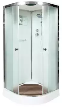 Душевая кабина «AvaCan» D01S 100/100 низкий поддон матовая/хром