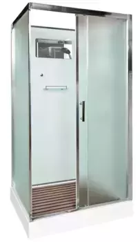 Душевая кабина «AvaCan» D119 110/90 низкий поддон матовая/хром без крыши универсальная