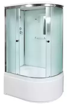 Душевая кабина «AvaCan» D120S L 120/80 высокий поддон матовая/хром с электрикой левая