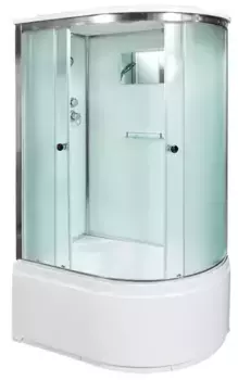 Душевая кабина «AvaCan» D120SL 120/80 высокий поддон матовая/хром левая
