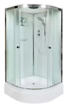 Душевая кабина «AvaCan» D271S 100/100 средний поддон матовая/хром