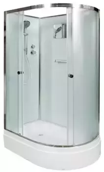 Душевая кабина «AvaCan» D272L 120/80 средний поддон матовая/хром без крыши левая