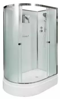 Душевая кабина «AvaCan» D272R 120/80 средний поддон матовая/хром без крыши правая
