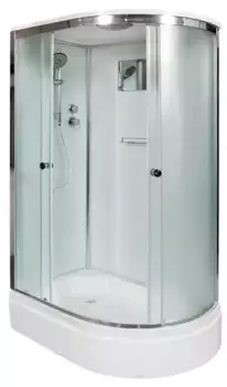 Душевая кабина «AvaCan» D272SL 120/80 средний поддон матовая/хром левая