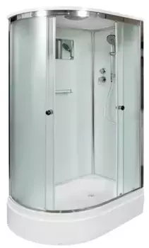 Душевая кабина «AvaCan» D272SR 120/80 средний поддон матовая/хром правая