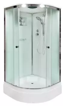 Душевая кабина «AvaCan» D279S 90/90 средний поддон матовая/хром