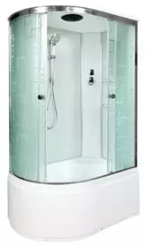 Душевая кабина «AvaCan» EM4512R 120/80 высокий поддон матовая с рисунком/хром правая