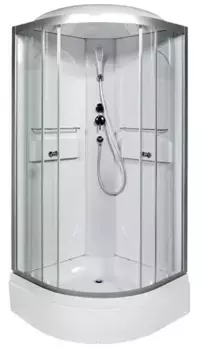 Душевая кабина «AvaCan» L510 100/100 средний поддон прозрачная/хром