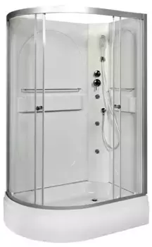 Душевая кабина «AvaCan» L520R N 120/80 средний поддон прозрачная/хром без крыши с гидромассажем правая