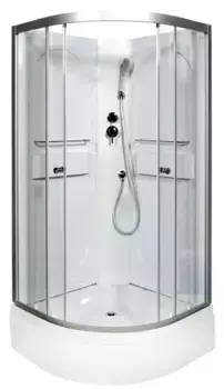 Душевая кабина «AvaCan» L590 N 90/90 средний поддон прозрачная/хром без крыши