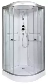 Душевая кабина «AvaCan» L601 100/100 низкий поддон прозрачная/хром