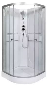 Душевая кабина «AvaCan» L601 N 100/100 низкий поддон прозрачная/хром без крыши