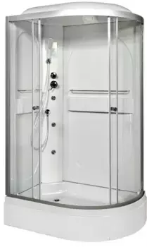 Душевая кабина «AvaCan» L602L 120/80 низкий поддон прозрачная/хром с гидромассажем с электрикой левая