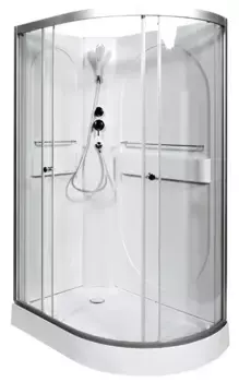 Душевая кабина «AvaCan» L602L N 120/80 низкий поддон прозрачная/хром без крыши левая