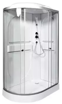 Душевая кабина «AvaCan» L602R 120/80 низкий поддон прозрачная/хром правая