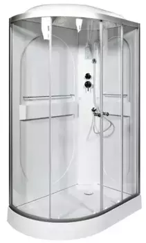 Душевая кабина «AvaCan» L602R 120/80 низкий поддон прозрачная/хром с электрикой правая