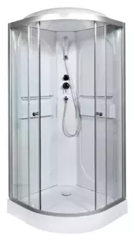 Душевая кабина «AvaCan» L608 80/80 низкий поддон прозрачная/хром